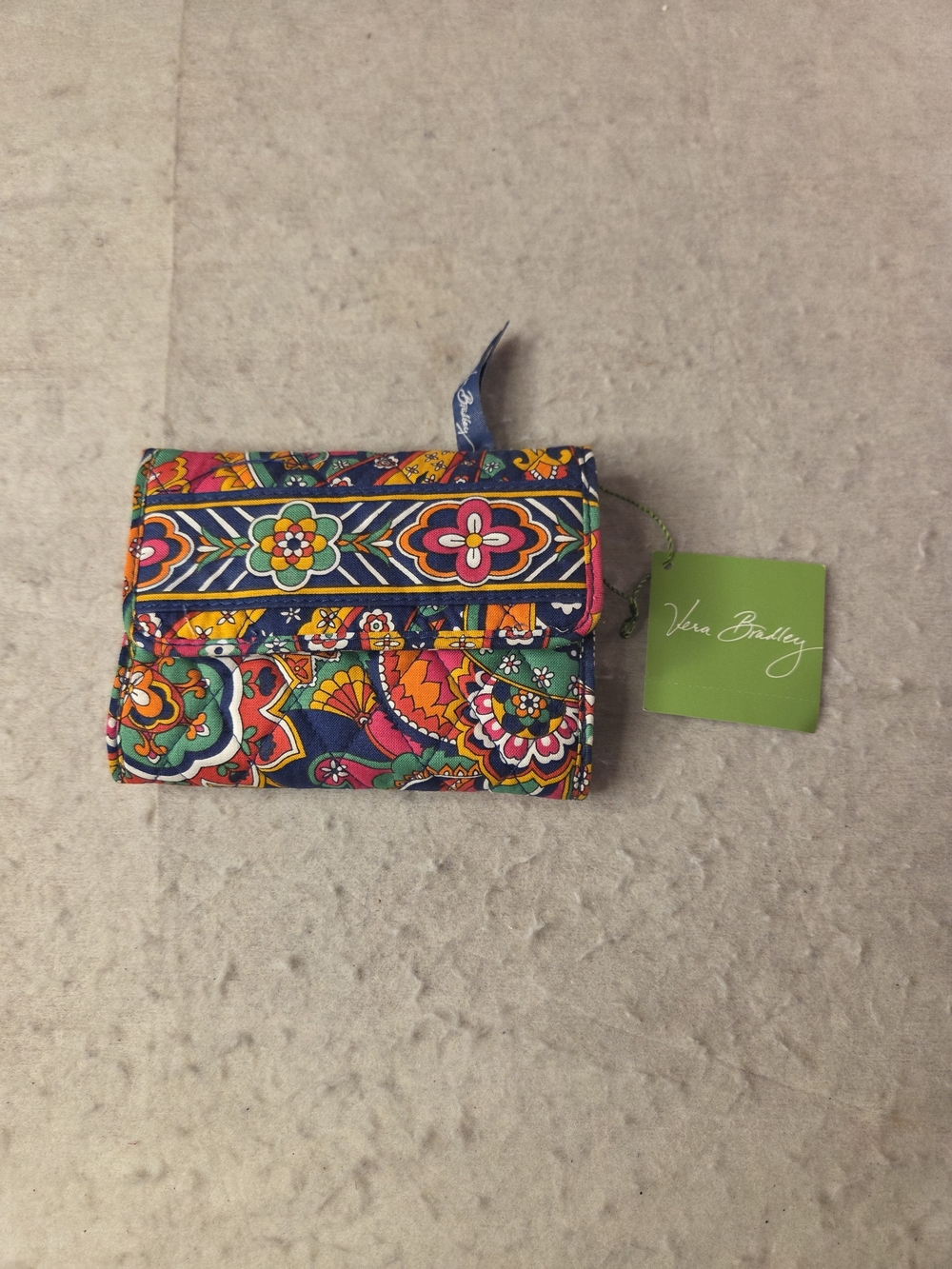 Vera Bradley Wallet Floral Print Wallet in Blue NWT